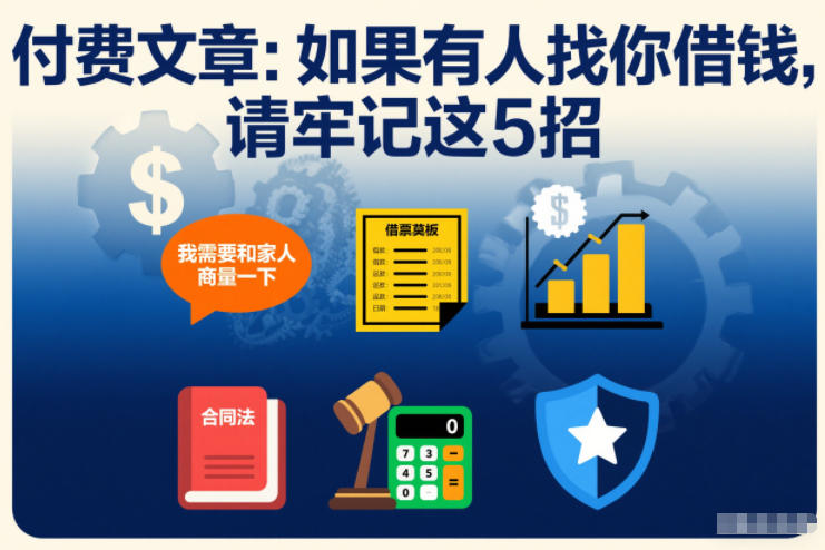 付费文章:如果有人找你借钱,请牢记这5招-冒泡网