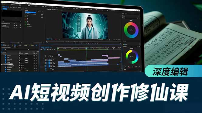 AI短视频创作修仙课,从炼气到金仙、爆款复刻、深度编辑,掌握全栈AI能力-冒泡网