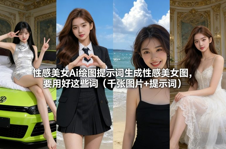 性感美女Ai绘图提示词生成性感美女图，要用好这些词（千张图片+提示词）-冒泡网