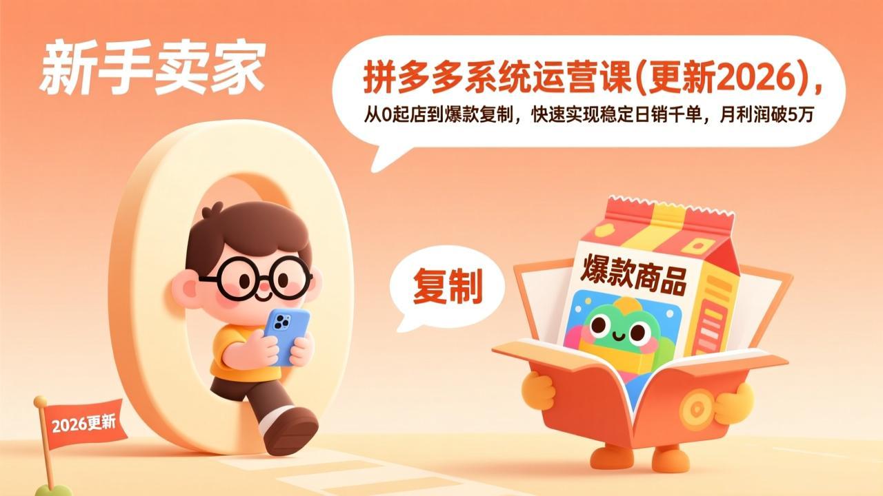 拼多多系统运营课(更新2026-冒泡网