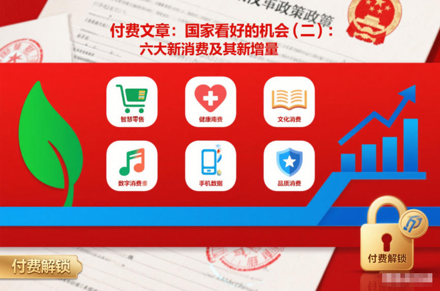 付费文章:国家看好的机会(二):六大新消费及其新增量-冒泡网
