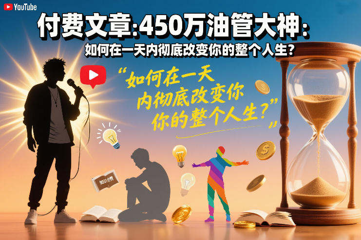 付费文章:450万油管大神:如何在一天内彻底改变你的整个人生?-冒泡网