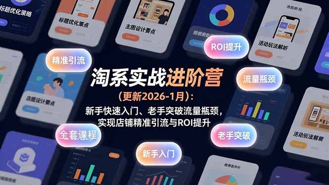 淘系实战进阶营(更新2026-1月-冒泡网