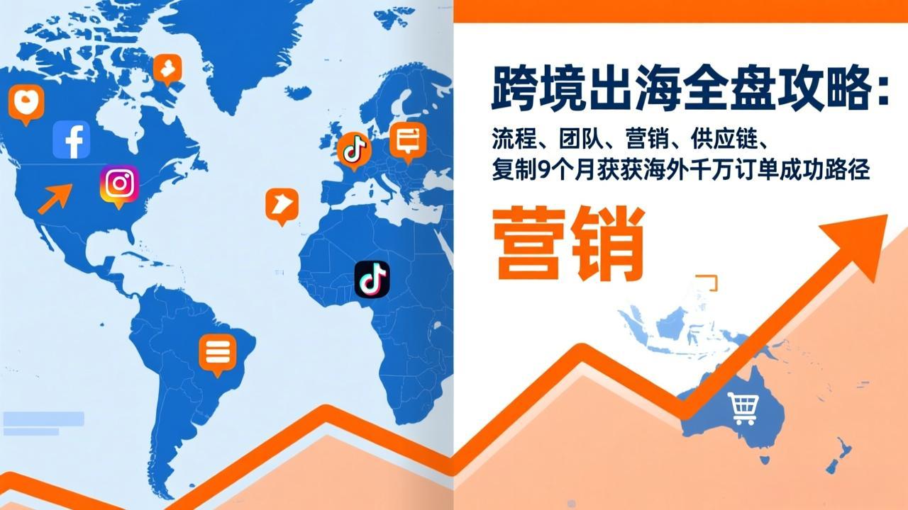 跨境出海全盘攻略：流程，团队，营销，供应链，复制9个月斩获海外千万订单成功路径-冒泡网