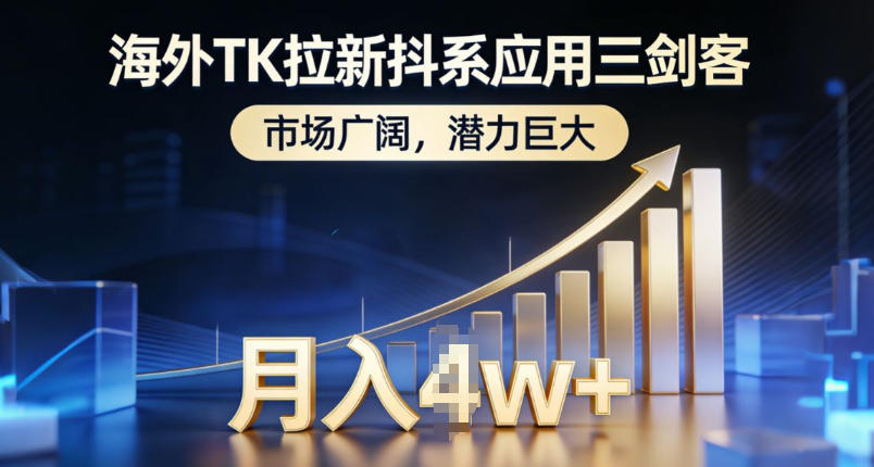 海外TK拉新抖系应用三剑客,市场广阔,潜力巨大,月入1w+-冒泡网