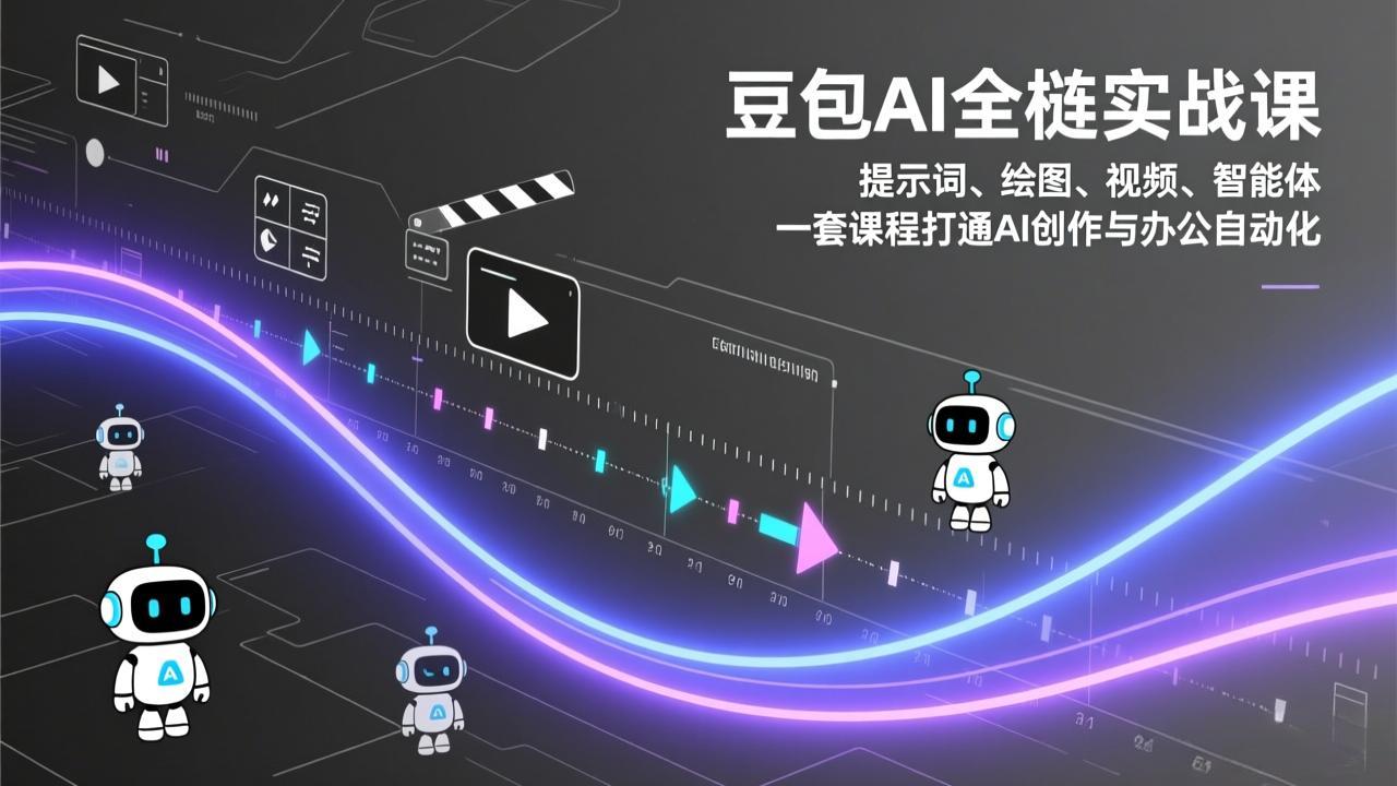 豆包AI全栈实战课：提示词、绘图、视频、智能体，一套课程打通AI创作与办公自动化-冒泡网
