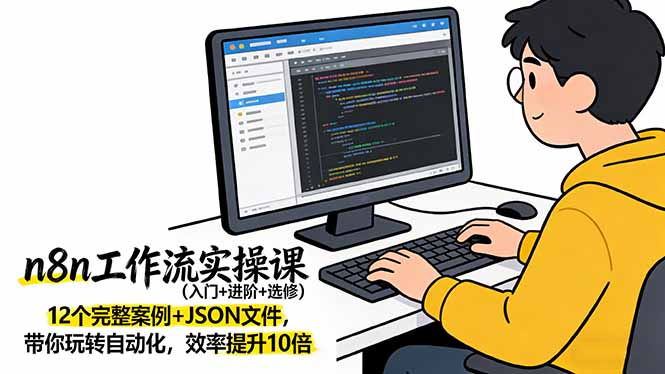 n8n工作流实操课(入门+进阶+选修-冒泡网