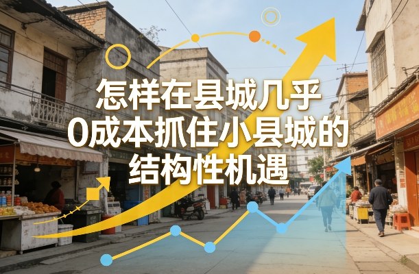付费文章：怎样在县城几乎0成本抓住小县城的结构性机遇-冒泡网
