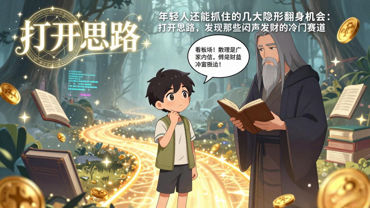 付费文1+2:年轻人还能抓住的几大隐形翻身机会:打开思路,发现那些闷声发财的冷门赛道-冒泡网