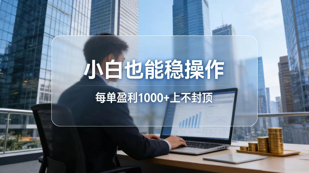 2026新项目,小白也能稳操作,每单盈利1000+上不封顶-冒泡网