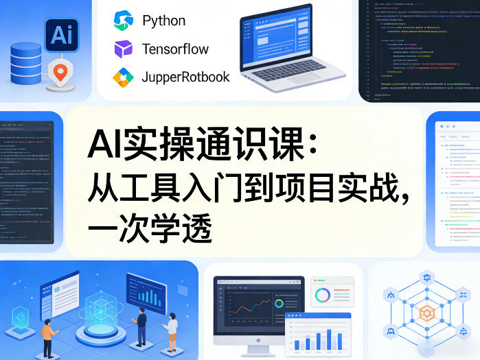 AI实操通识课,从工具入门到项目实战,一次学透-冒泡网
