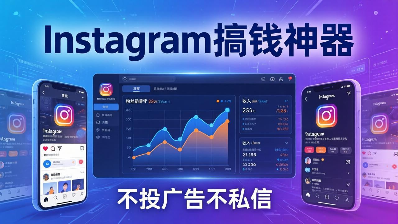 Instagram搞钱神器:月涨6万粉+月入5万刀,不投广告不私信,靠算法+低价产品-冒泡网