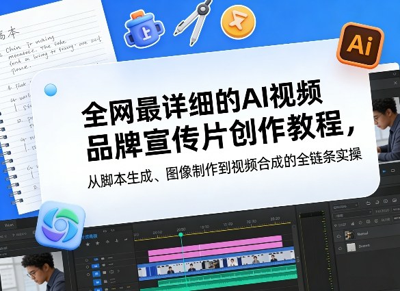 全网最详细的AI视频品牌宣传片创作教程,从脚本生成、图像制作到视频合成的全链条实操-冒泡网