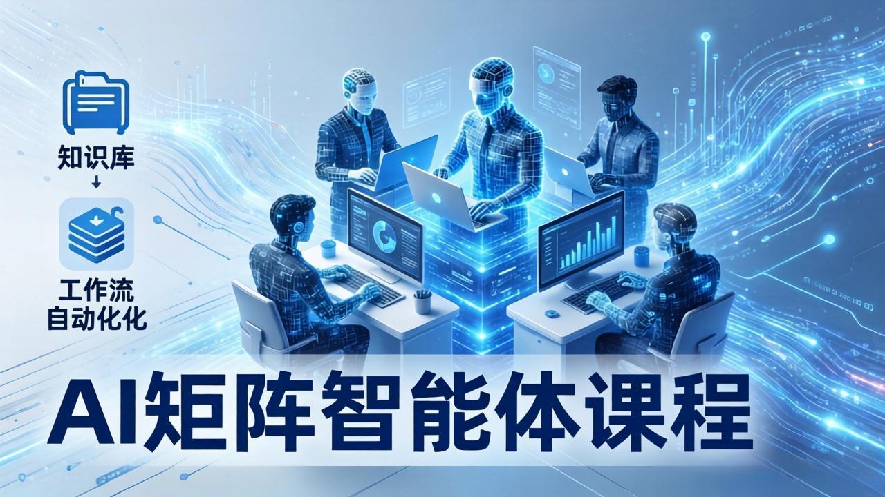 AI矩阵智能体实战:100个数字员工批量生产内容,文本知识库+工作流自动化全搞定-冒泡网