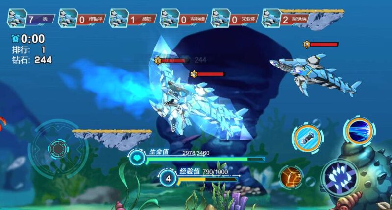 【机械鲨模拟器H5】三网稀有大鱼吃小鱼游戏版本+WIN一键服务端+Linux学习手工端-冒泡网