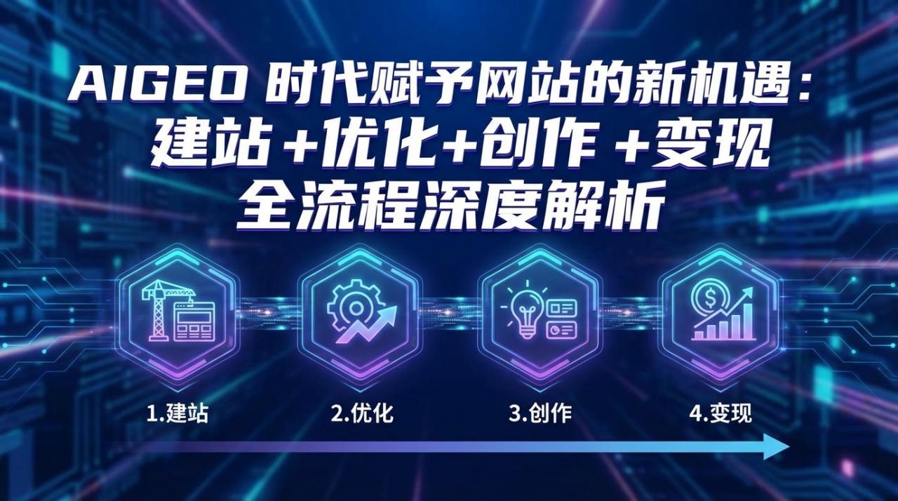 AIGEO+时代赋予网站的新机遇：建站+优化+创作+变现+全流程深度解析-冒泡网