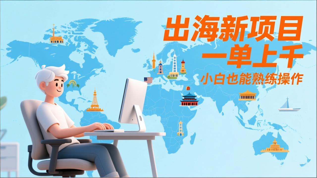 出海新项目，一单上千，小白也能熟练操作-冒泡网