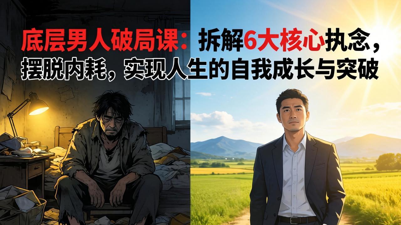 付费文章:底层男人破局课:拆解 6 大核心执念,摆脱内耗,实现人生的自我成长与突破-冒泡网