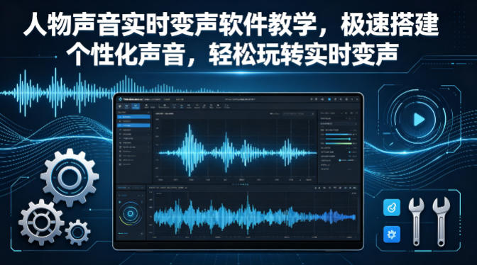 人物声音实时变声软件教学,极速搭建个性化声音,轻松玩转实时变声-蜗牛学社