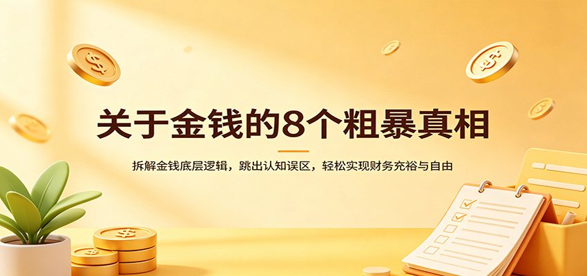 关于金钱的8个粗暴真相:拆解金钱底层逻辑,跳出认知误区,轻松实现财务充裕与自由-蜗牛学社