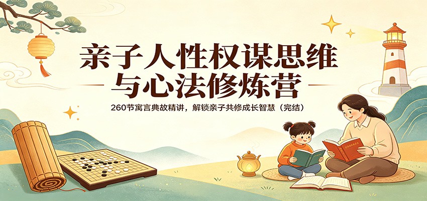 亲子人性权谋思维与心法修炼营：260节寓言典故精讲，解锁亲子共修成长智慧(完结)-蜗牛学社