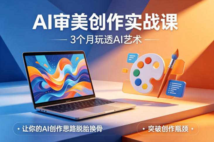 AI审美创作实战课,3个月玩透AI艺术,让你的AI创作思路脱胎换骨,突破创作瓶颈-蜗牛学社