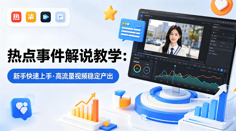 某大V的热点事件解说教学,新手也能快速上手,稳定产出高流量解说视频-蜗牛学社