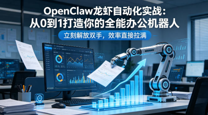 OpenClaw龙虾自动化实战:从0到1打造你的全能办公机器人,立刻解放双手,效率直接拉满-蜗牛学社