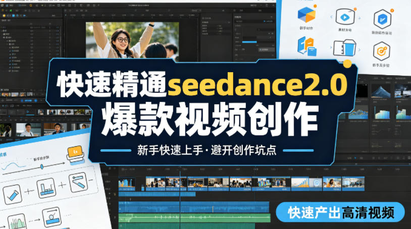 快速精通seedance2.0爆款视频创作,快速产出高清视频,避开大量创作坑点,新手也能快速上手-蜗牛学社