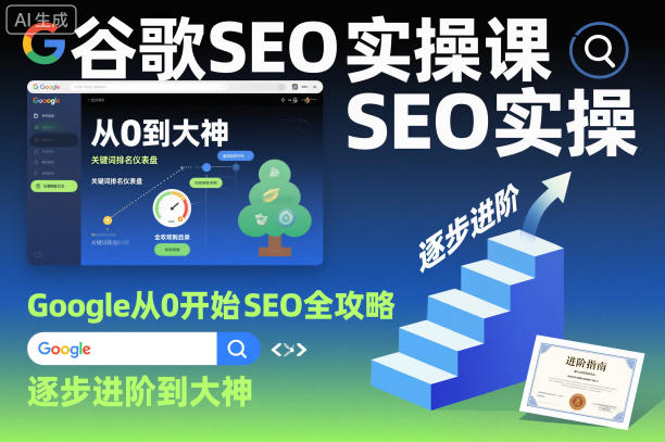 谷歌SEO实操课,Google从0开始SEO全攻略,逐步进阶到大神(更新26年)-蜗牛学社