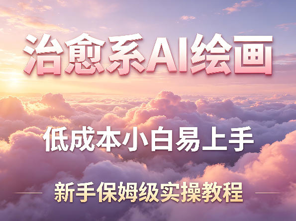 治愈系AI绘画提示词项目，低成本小白易上手，每天10分钟，新手保姆级实操教程-蜗牛学社