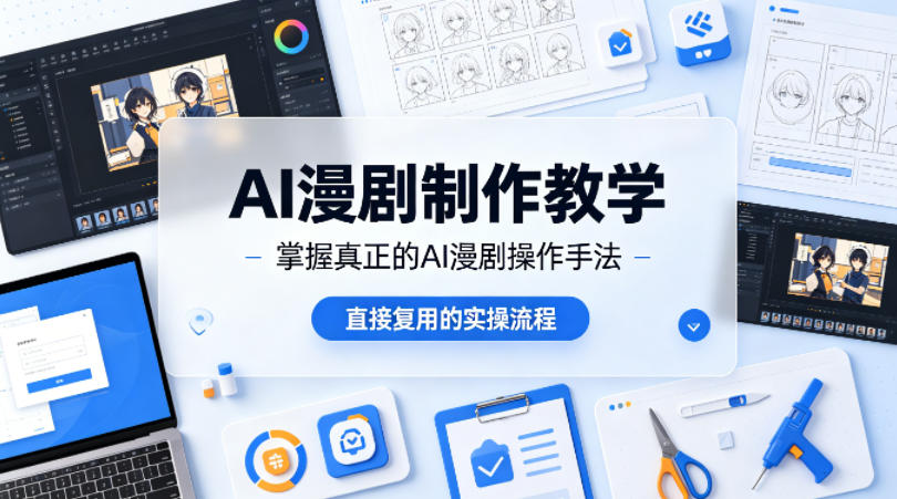 AI漫剧制作教学，带你掌握真正的AI漫剧操作手法，直接复用的实操流程-蜗牛学社