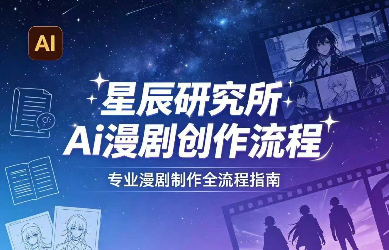 AI漫剧创作全流程指南|从工具到编剧,从流量到变现,小白也能学会的专业漫剧制作法-蜗牛学社