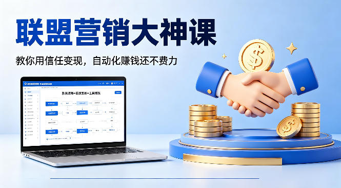 联盟营销大神课,教你用信任变现,自动化賺钱还不费力【原创双语字幕】-蜗牛学社