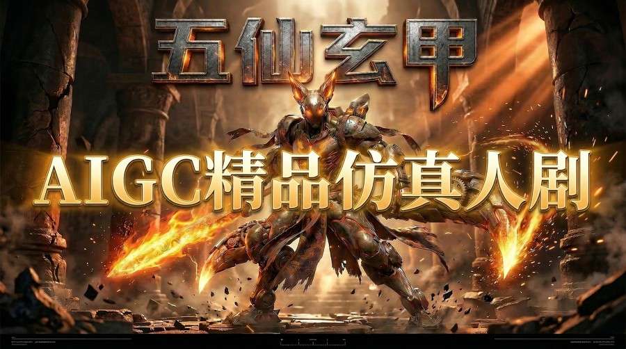 AIGC精品仿真人短剧教学,以五仙玄甲风为例展示保姆级实操教学-蜗牛学社