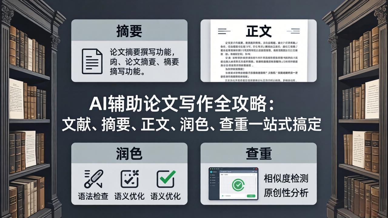 AI辅助论文写作全攻略：文献、摘要、正文、润色、查重一站式搞定-蜗牛学社