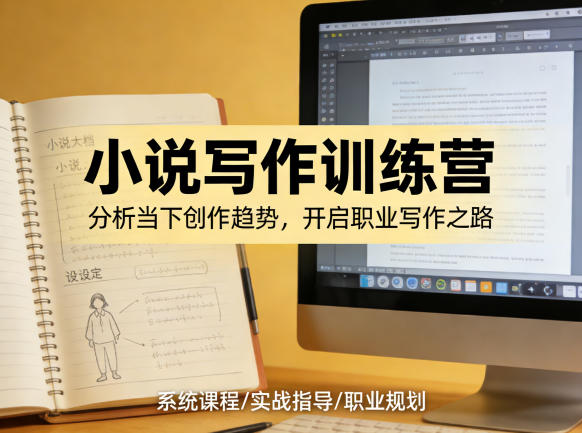 小说加写作训练营，带你分析如何在当下脱颖而出，开启你的职业创作之路-蜗牛学社