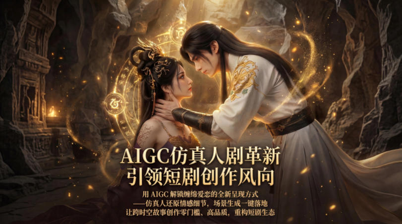 AIGC仿真人《合欢宗》短剧教学,用AIGC解锁缠绵爱恋的全新呈现方式,让跨时空故事创作零门槛、高品质,重构短剧生态-蜗牛学社