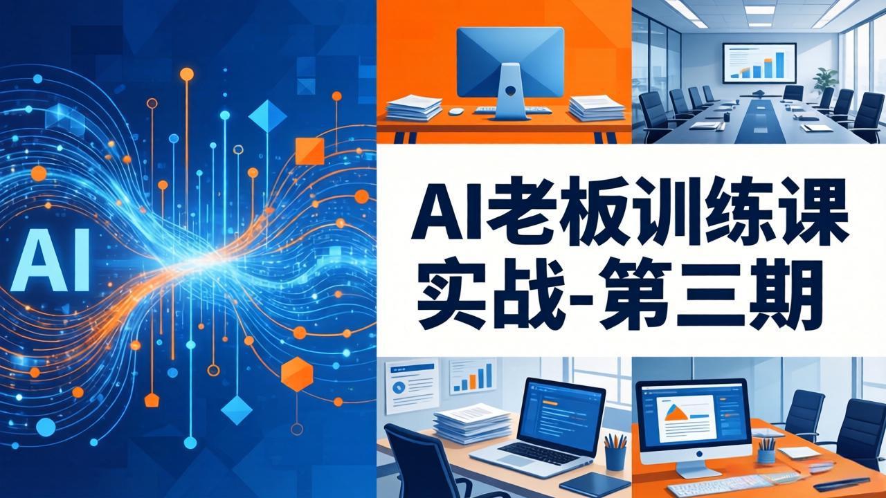 AI老板训练课实战-第三期：AI+内容应用落地教学，从0到1打通AI变现完整路径-蜗牛学社