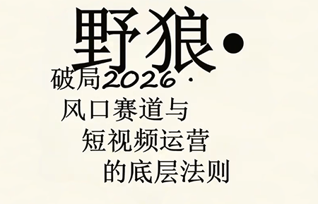 野狼团队·多平台实操运营课(更新4月)-蜗牛学社