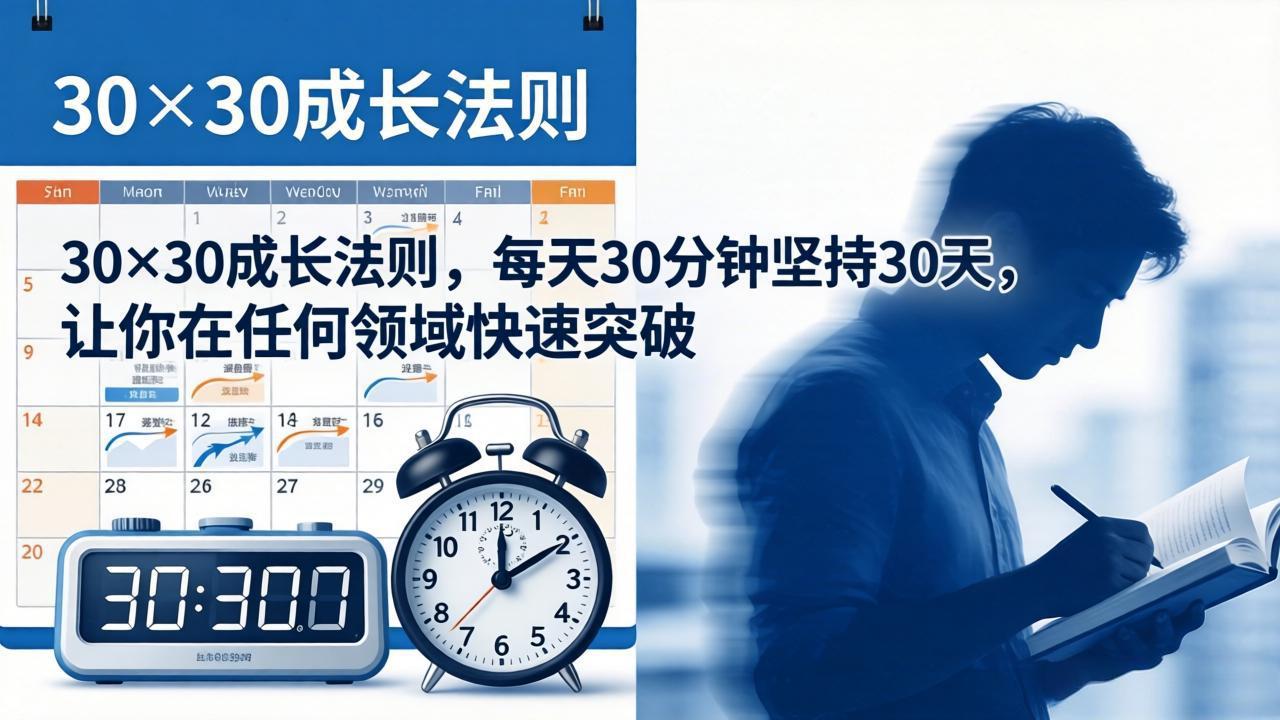 付费文章:30×30成长法则,每天30分钟坚持30天,让你在任何领域快速突破-蜗牛学社