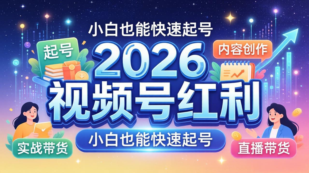 2026视频号红利实战营,大佬亲授起号、内容、直播、IP、投流、私域、矩阵全套落地打法-蜗牛学社