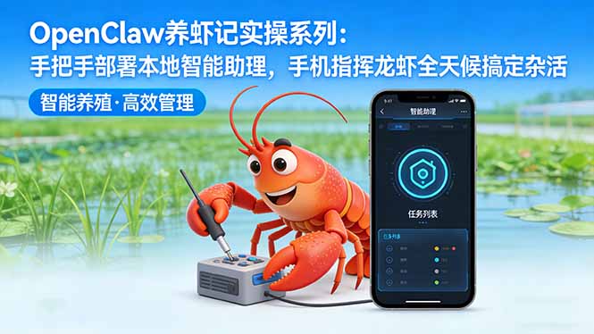 OpenClaw养虾记实操系列-更新:手把手部署本地智能助理,手机指挥龙虾全天候搞定杂活-冒泡网