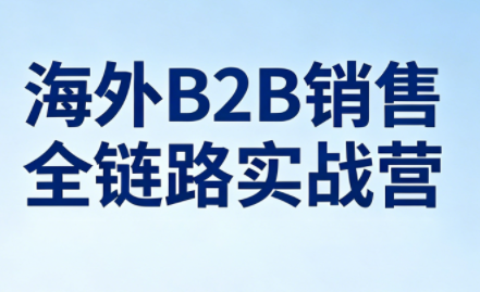 雨哥·海外B2B销售全链路实战营-蜗牛学社