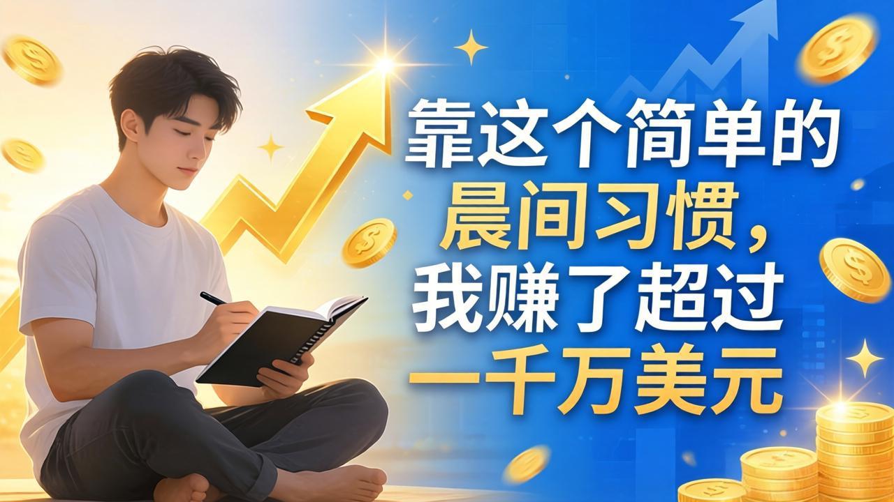 付费文章：靠这个简单的晨间习惯，我赚了超过一千万美元-蜗牛学社