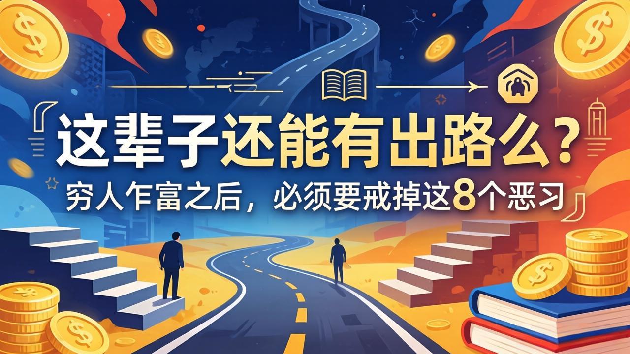 关于人生两篇付费文章【这辈子还能有出路么?】【穷人乍富之后,必须要戒掉这8个恶习】-蜗牛学社