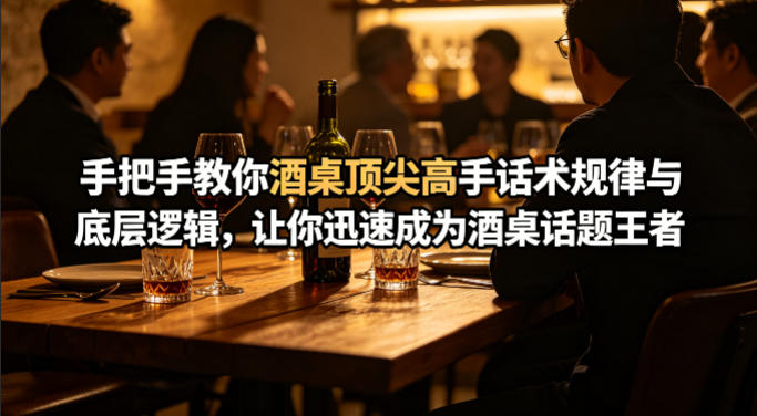 付费文章：手把手教你酒桌顶尖高手话术规律与底层逻辑，让你迅速成为酒桌话题王者(二十年全网独家经验分享)-蜗牛学社