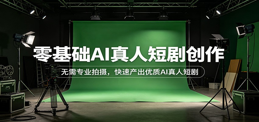 零基础AI真人短剧创作:无需专业拍摄,快速产出优质AI真人短剧-蜗牛学社
