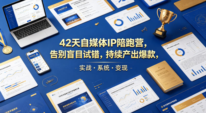 42天自媒体IP陪跑营,告别盲目试错,持续产出爆款,实战·系统·变现(更新2026)-蜗牛学社
