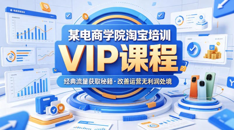 某电商学院淘宝培训VIP课程,各种经典有用的流量获取秘籍,改善运营产品没利润的处境(2026年5月)-蜗牛学社